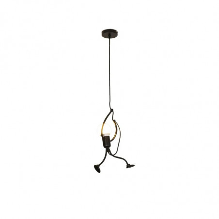 Colgante 180° ILUMINACIÓN LITTLE MAN para 1 luz E27 negro