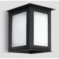 Farol SAN JUSTO ORIENT de pared 3 caras para 1 luz E27 negro