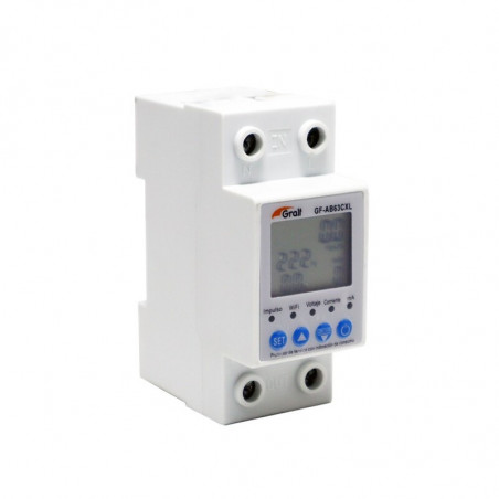 Medidor de tensión GRALF GF-AB63CXL indicación de consumo y Wi-Fi