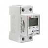 Medidor monofásico GRALF GF-60WHM-VA 2P riel din con amperaje y frecuencia