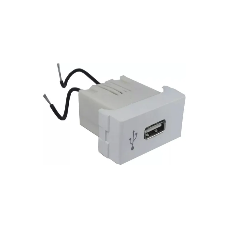 Módulo toma usb JELUZ Platinum 1A blanco Módulo toma usb JELUZ Platinum 1A blanco