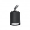 Cabezal MARKAS EFKA cilíndrico para 1 luz GU10 negro cromo