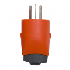 Ficha macho RICHI 10A 250V naranja