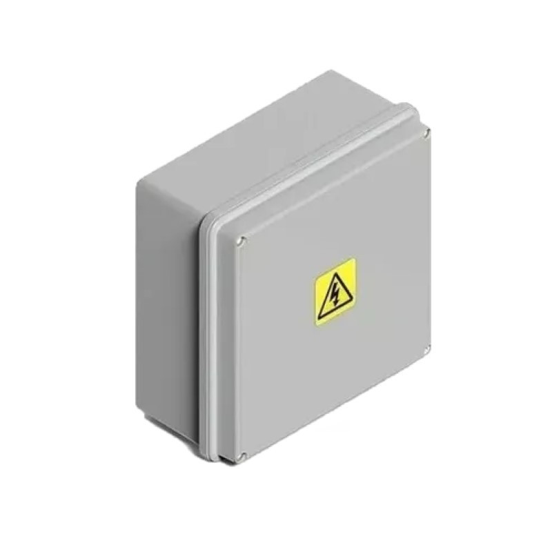 Caja de pase SISTELECTRIC pvc exterior IP65 16,5x16,5x6,5cm con tapa gris
