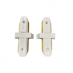 Conector lineal LUCCIOLA TRACK II para riel 1 efecto blanco