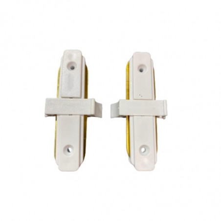 Conector lineal LUCCIOLA TRACK II para riel 1 efecto blanco