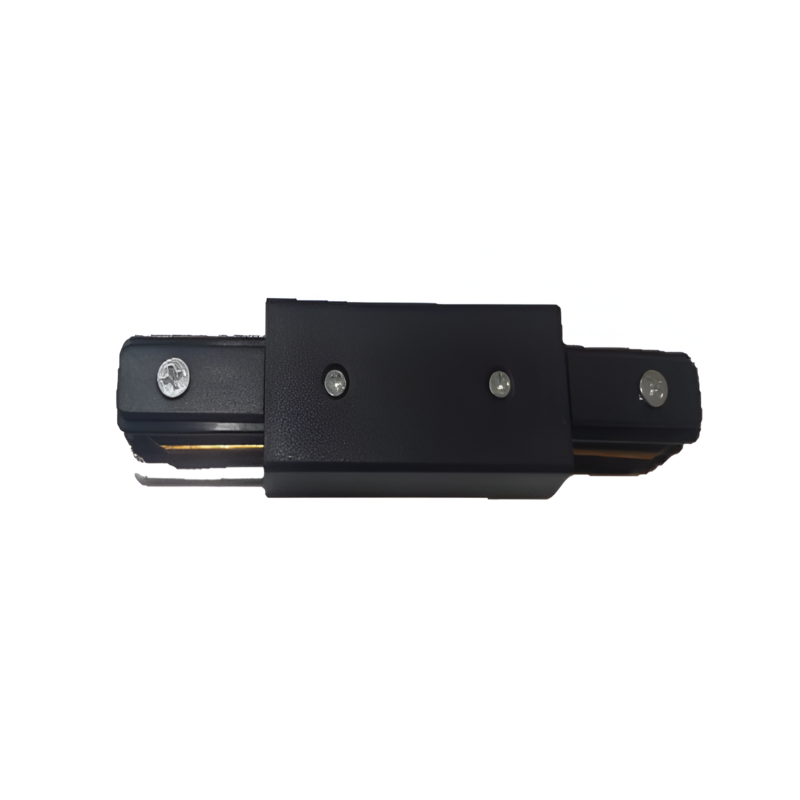 Conector lineal LUCCIOLA TRACK II para riel 1 efecto negro Conector lineal LUCCIOLA TRACK II para riel 1 efecto negro