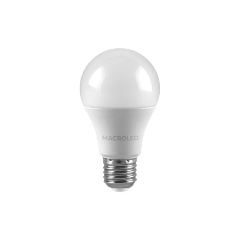 Lámpara led MACROLED A60 bulbo E27 11,5W 1100lm 4500K luz neutra