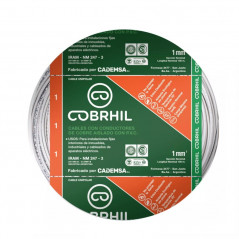 Cable unipolar COBRHIL 1mm2 blanco IRAM 2183-NM247-3