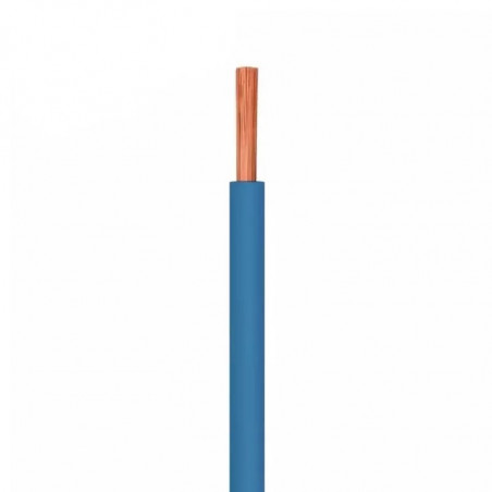 Cable unipolar COBRHIL 6,0mm2 rollo celeste CLASE 4 IRAM 2183