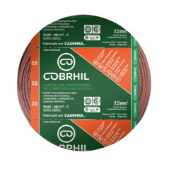 Cable unipolar COBRHIL 2,5mm2 bobina marron CLASE 4 IRAM 2183