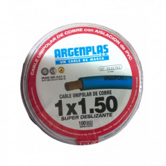 Cable unipolar ARGENPLAS 1,5mm2 blanco IRAM 2183-NM247-3