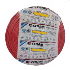 Cable unipolar CEDAM 4mm2 rojo IRAM 2183-NM247-3