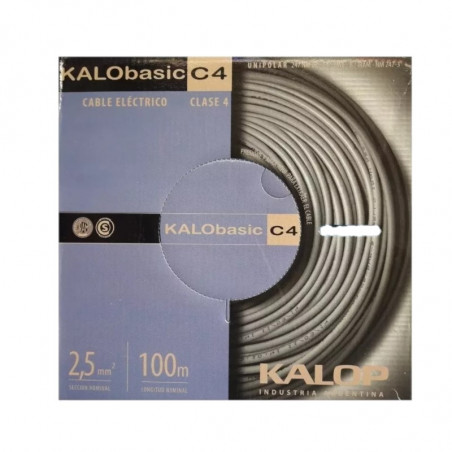 Cable unipolar KALOP 2,5mm2 negro IRAM 2183- NM247-3