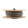 Cable textil MACROLED 2x0.5mm 300v blanco y negro zig zag por metro