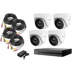 Combo de 4 camaras de seguridad ampliable a 8 con disco...