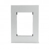 Tapa CAMBRE BAUHAUS 8 módulos con distanciador gris