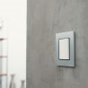 Tapa CAMBRE BAUHAUS 8 módulos con distanciador gris