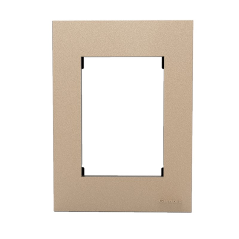 Tapa CAMBRE BAUHAUS 4 módulos con distanciador champagne Tapa CAMBRE BAUHAUS 4 módulos con distanciador champagne