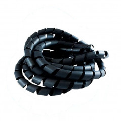 Cinta helicoidal SYBYD espiral 1' 21mm negro por metro