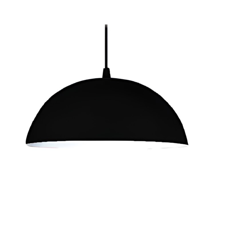 Colgante SAN JUSTO BARADERO chapa para 1 luz E27 negro