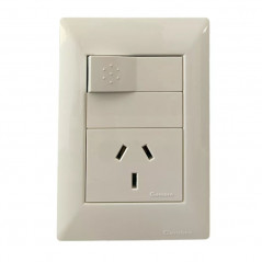 Conjunto armado CAMBRE S.XXII 1 punto y 1 tomacorriente combinado 10A blanco