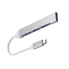 Hub USB tipo-C NETMAK NM-AC09 4 puertos
