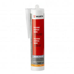 Sellador silicona WURTH 280ml transparente