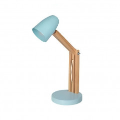 Lámpara de escritorio CARILUX para 1 luz E27 paraíso regulable cabezal celeste