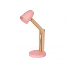 Lámpara de escritorio CARILUX para 1 luz E27 paraíso regulable cabezal rosa
