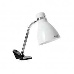 Lámpara de Escritorio CANDIL tipo pinza flexible para 1 luz E27 blanco