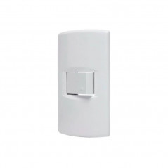 Conjunto armado SICA LIFE 1 pulsador 10A blanco