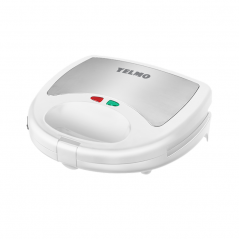 Sandwichera YELMO SW-1801 3 en 1 inoxidable 750W blanca reacondicionado