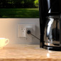 Tomacorriente CAMBRE IHAUS Smart móvil 10A 250V polarizado blanco