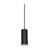 Colgante SAN JUSTO CANALS tubo para 1 luz GU10 negro