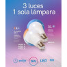 Lámpara led ETHEOS bulbo E27 9W 3 pasos (de 3000 a 4000 a 6500K)