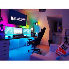 Set cinta led TBCin Audioritmica smart RGB 14.4w/12vcc Fuente Controlador IP20