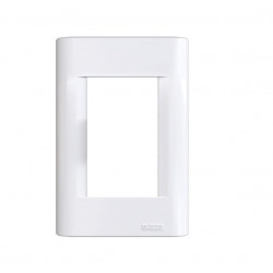 Tapa JELUZ B.O. 3 módulos blanco