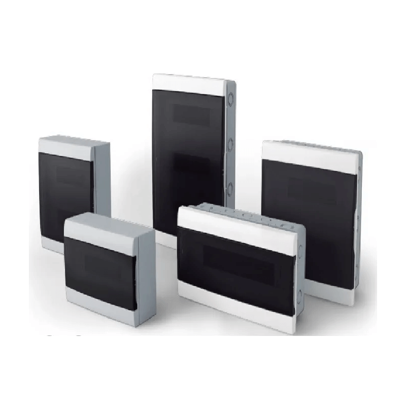 Caja SISTELECTRIC Q ENERGY pvc exterior 4 módulos fume marco blanco Caja SISTELECTRIC Q ENERGY pvc exterior 4 módulos fume marco blanco