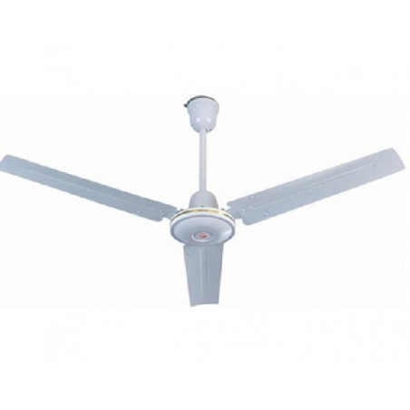 Ventilador de techo everest 55'' 3 palas metalicas color blanco