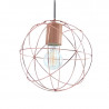 Colgante átomo CARILUX RETRO jaula mini para 1 luz E27 cromo 18cm outlet