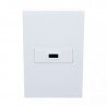 Conjunto armado CAMBRE S.XXI toma usb A 2.5A blanco