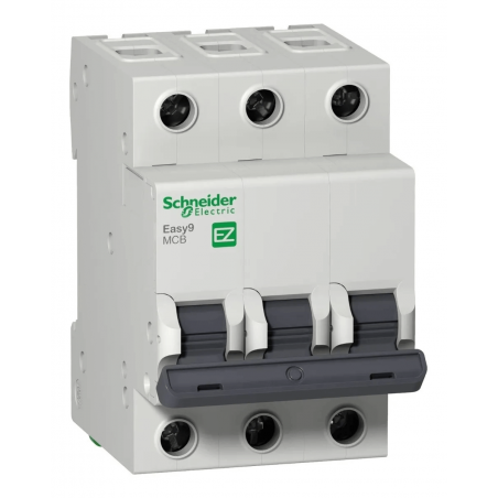 Térmica schneider easy9 tripolar 25a 4,5ka curva c