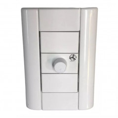 Conjunto armado JELUZ VERONA variador ventilador 150w blanco