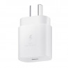 Cargador original SAMSUNG USB-C 25W carga rápida blanco con cable