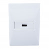 Conjunto armado CAMBRE S.XXII toma usb A 2.5A blanco