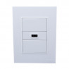 Conjunto armado CAMBRE BAUHAUS toma usb A 2.5A blanco