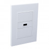 Conjunto armado CAMBRE BAUHAUS toma usb A 2.5A blanco