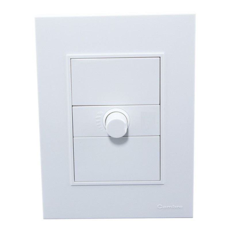 Conjunto armado CAMBRE BAUHAUS variador para ventilador 300w blanco