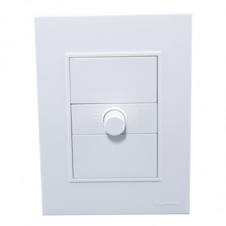 Conjunto armado CAMBRE BAUHAUS variador para ventilador 300w blanco